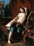 Eugene Delacroix Odalisque oil